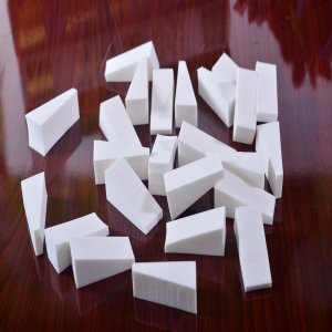 乳膠化妝棉 干濕兩用梯形化妝粉撲貼牌定制代加工