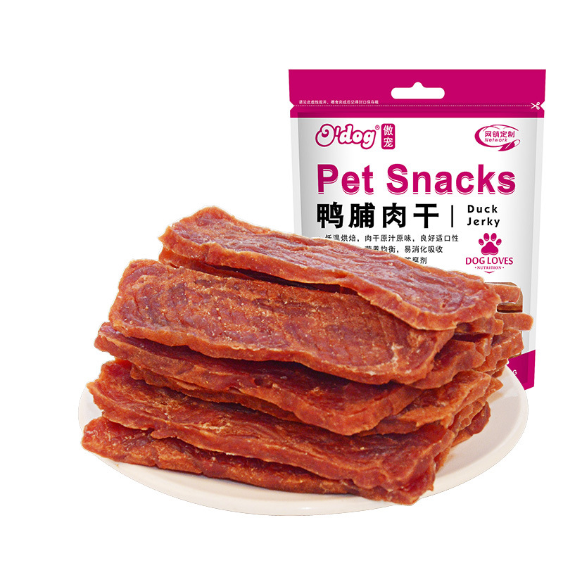 全犬訓(xùn)練鴨肉干貼牌定制代加工