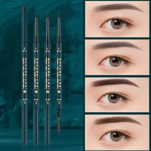 國風立體雙頭極細眉筆防水防汗持久不脫OEM/ODM代加工