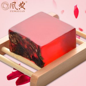 玫瑰植物精油手工皂潔面皂貼牌OEM/ODM