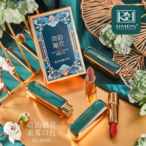 國風雕花口紅貼牌定制代加工