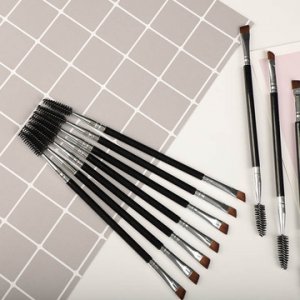 雙頭化妝刷單只螺旋斜角眉刷OEM/ODM代加工