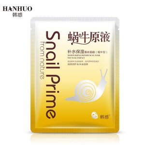 韓惑蝸牛原液補水保濕蠶絲面膜OEM代加工