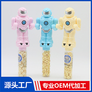 創意玩具零食 打拳機器人貼牌定制代加工