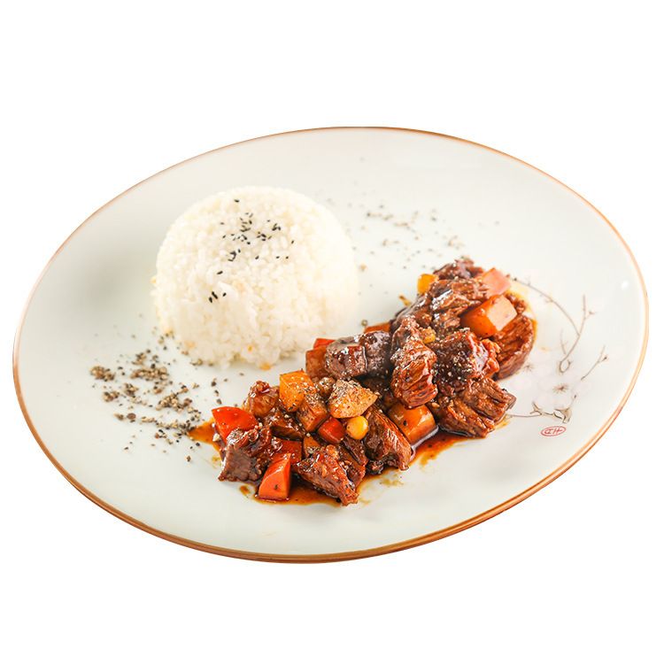 擁有黑椒牛肉蓋飯快餐料理包代加工多條先進生產線,可來廠參觀