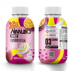 愛慕巴百香果奶昔飲品330ml（瓶）OEM代加工