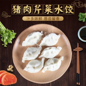 泰祥冷凍食品餃子豬肉芹菜速凍水餃OEM代加工