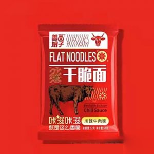 善品娘子干脆面川辣牛肉味52克袋裝OEM代加工