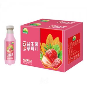 水果下山益生菌發(fā)酵草莓汁500mlOEM代加工