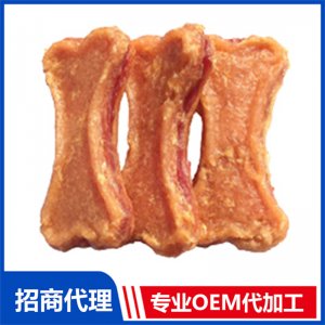 寵物骨型雞肉+鱈魚 鴨肉夾心貼牌OEM/ODM