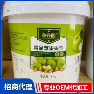 升升園精品蘋(píng)果果餡果醬5kg桶裝果醬OEM貼牌代工 果醬代工源頭廠家