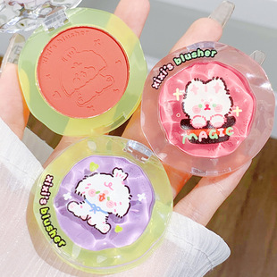 xixi玩偶崽崽氛圍腮紅提亮修容氣色粉質(zhì)細(xì)膩?zhàn)匀恍揎梠em代加工