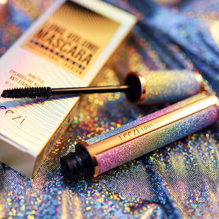 網(wǎng)紅同款莉茲星空4d纖長睫毛膏濃密卷翹防水防汗不暈染不掉色彩妝oem代加工