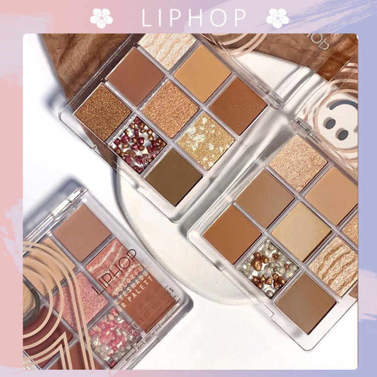 唇騎士脆香米九色眼影盤火啞光珠光閃亮大地色初學者OEM代加工