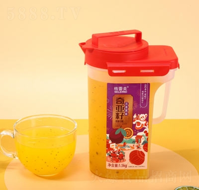 格蕾美復(fù)合果汁飲料招商奇亞籽百香果汁1.5kgOEM代加工