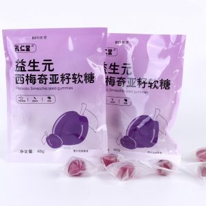 廠家直銷益生元西梅奇亞籽軟糖魔芋薏米粉果蔬汁可貼奇亞籽西梅
