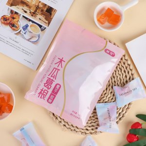 現貨木瓜葛根軟糖無蔗糖 添加魔芋膠原蛋白肽可代發 可代木瓜葛根