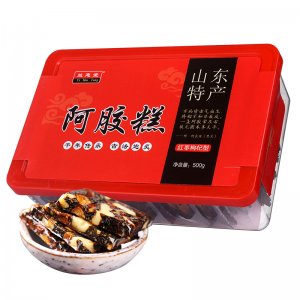 阿膠糕即食阿膠 盒裝阿膠固元糕禮盒500g代加工
