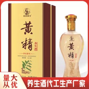 源頭廠家加工黃精養(yǎng)生酒藥酒OEM貼牌純糧浸泡配制酒oem貼牌