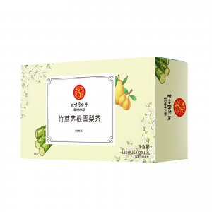 北京同仁堂竹蔗茅根雪梨茶三角袋裝 120克/盒OEM代加工