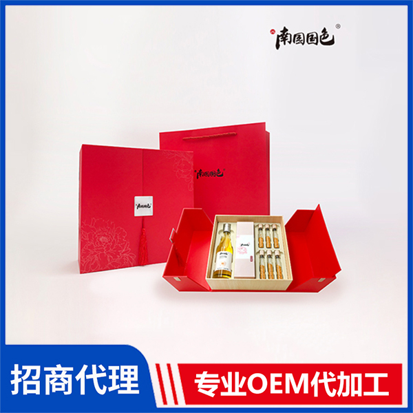 南國國色牡丹籽油禮盒套裝現貨批發 牡丹籽油牡丹花茶貼牌代加工