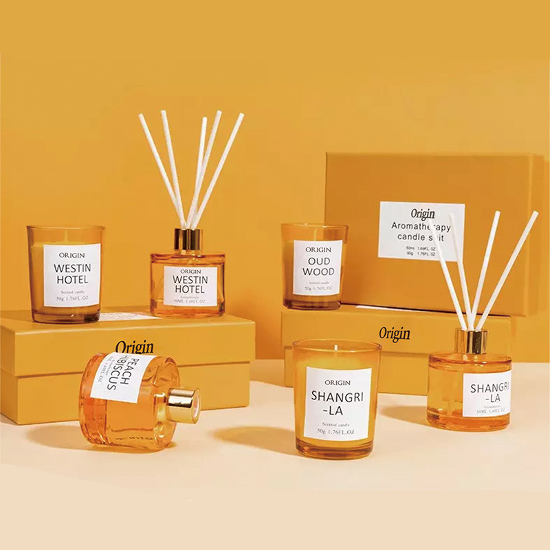 高級感香薰蠟燭禮盒套裝家居香氛禮品禮物手工擺件臘燭伴手禮擺件