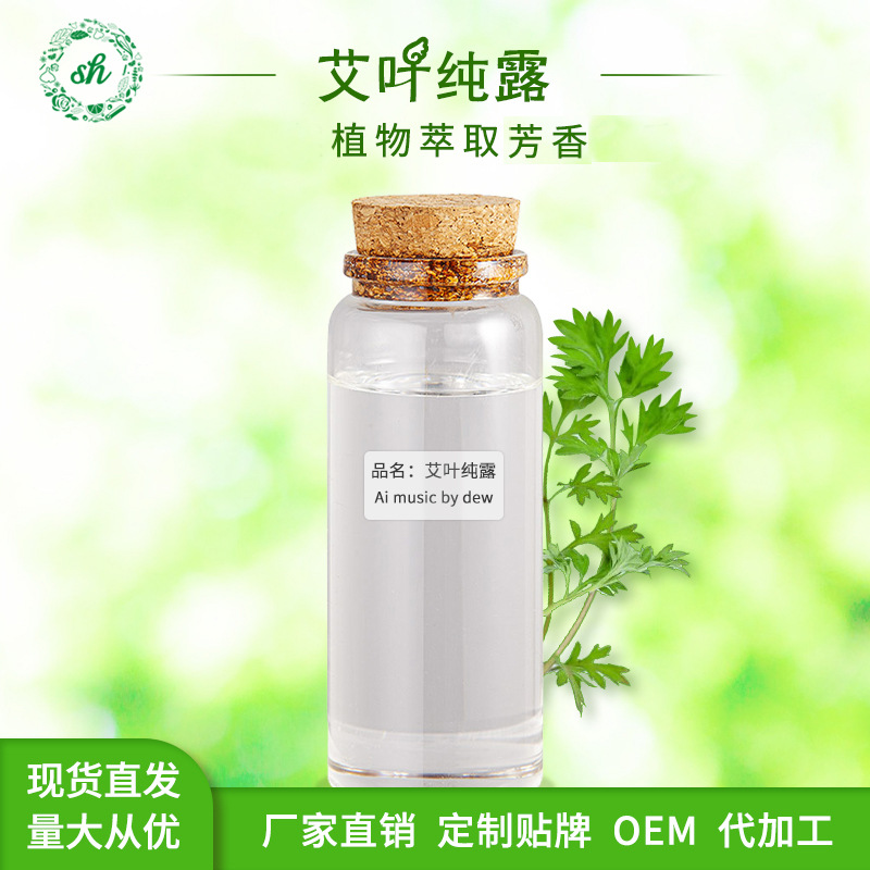 艾葉純露 艾葉草純露 艾草精華露原料 植物水溶提取液 廠家直銷