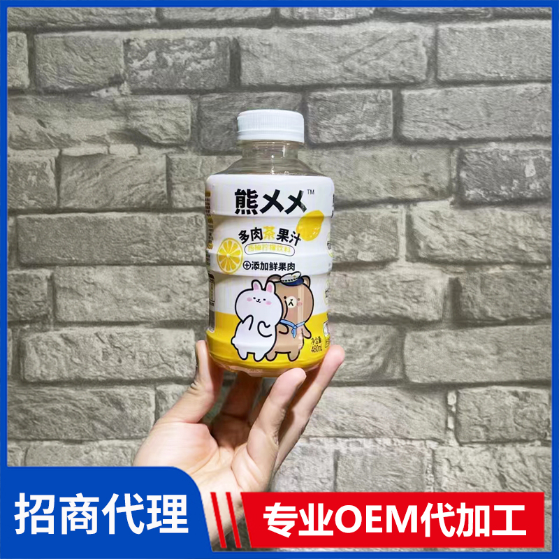 熊乂乂多肉茶果汁代理批發 西柚檸檬飲料果茶果汁OEM代加工