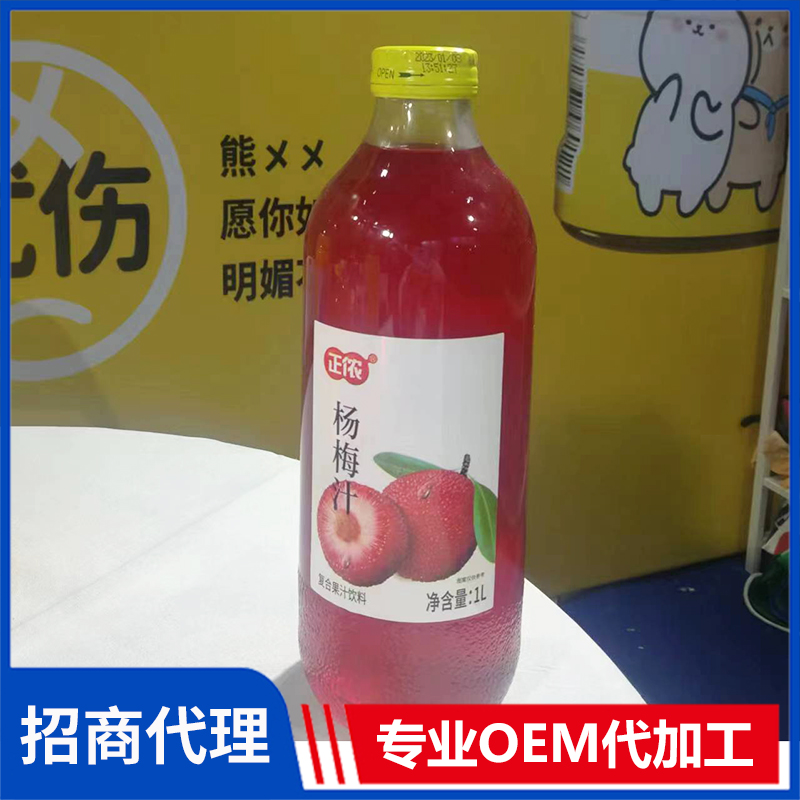 正儂楊梅汁復合果汁飲料1L代理批發 復合果汁飲料OEM代加工