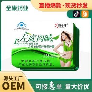 瘦身減肥品左旋肉堿粉綠茶膠囊OEM代加工燃脂排油泡騰飽腹片廠家