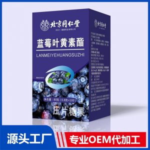 藍莓葉黃素酯壓片糖果 OEM/ODM貼牌代加工批發定制源頭廠家