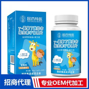 國(guó)藥特醫(yī)γ-氨基丁酸綜合維生素礦物質(zhì)片OEM代加工 壓片糖果片劑貼牌定制源頭廠家
