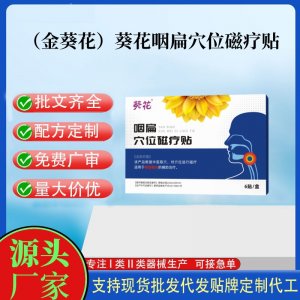 葵花咽扁穴位磁療貼6貼定制 貼劑現(xiàn)貨批發(fā)貼牌代加工