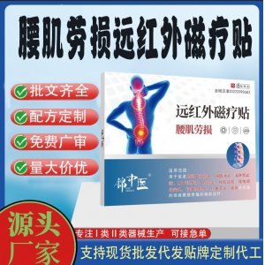 腰肌勞損遠(yuǎn)紅外磁療貼定制 貼劑現(xiàn)貨批發(fā)貼牌代加工