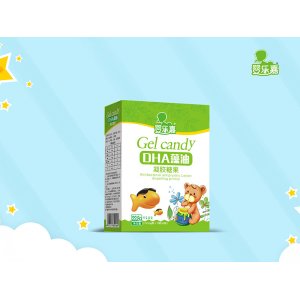 DHA藻油凝膠糖果 紙盒裝OEM/ODM貼牌代加工批發定制
